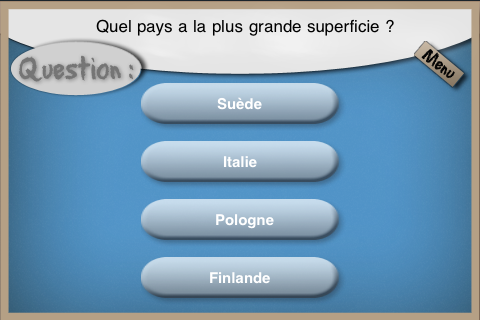 Screenshot QuiX'Géo Lite Screenshot QuiX'Géo Lite